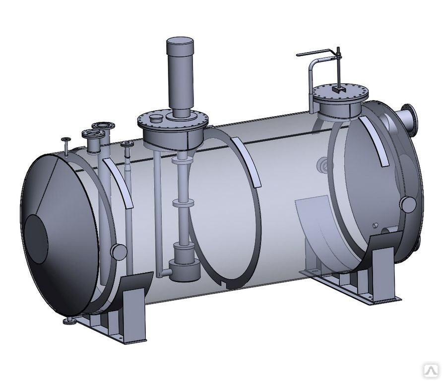 Аппарат горизонтальный цельносварный с эллиптическим днищем и трубным пучком СЗНРО ГЭЭ-1-2-16-0,6 Аппараты для сварки труб #1